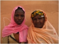 Fatima with her mentor Mariama